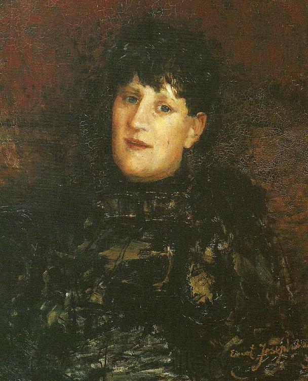 Ernst Josephson portrattan av olga gjorkegren-fahraeus. France oil painting art